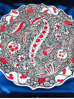 30cm Iznik Pottery Plate Special Institution and Business Gift - 3