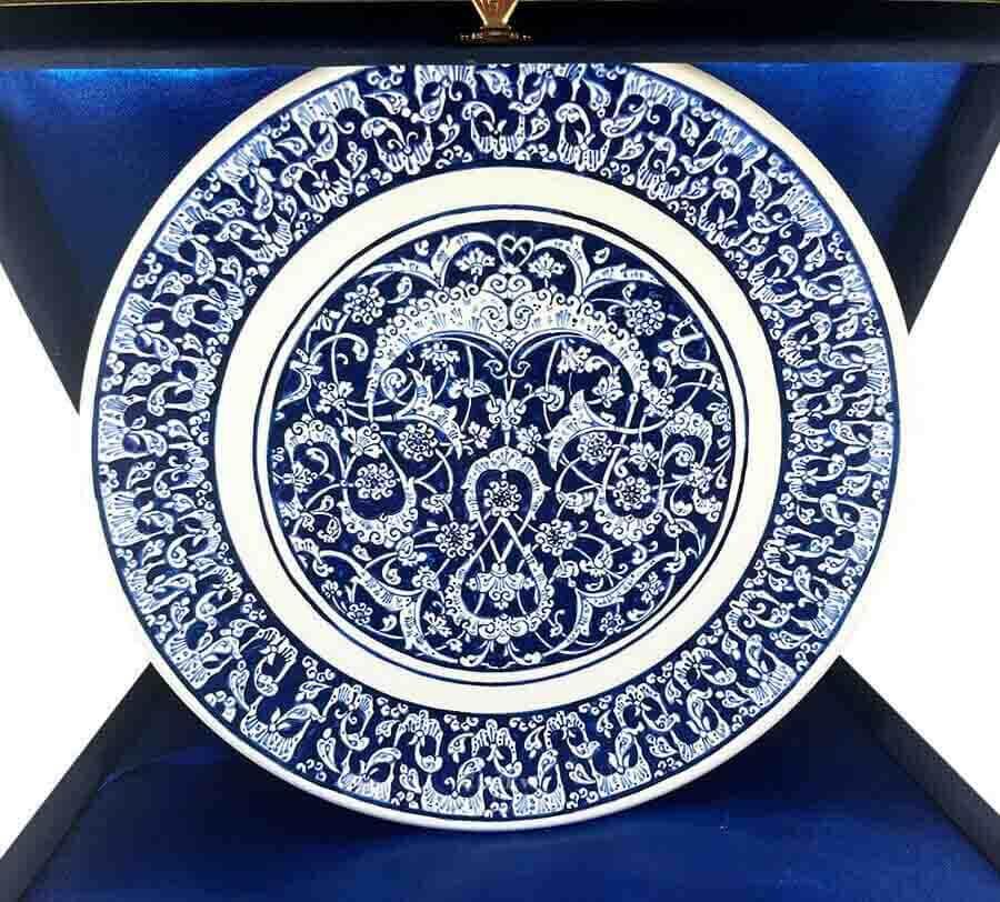 30cm Pottery Plate With Ottoman Babanakkaş Patterned - 1