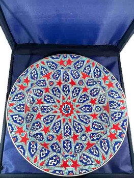 30cm Seljuk Star Pattern Iznik Tile Plate - 3