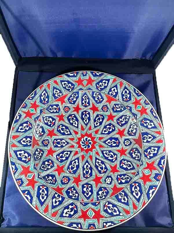 30cm Seljuk Star Pattern Iznik Tile Plate - 3