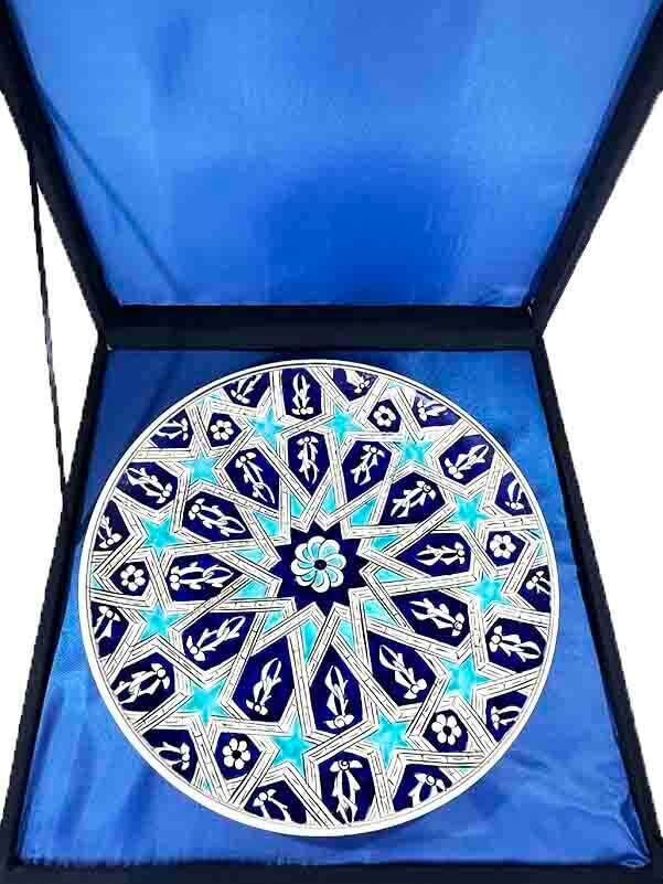 30cm Seljuk Star Pattern Iznik Tile Plate - 3