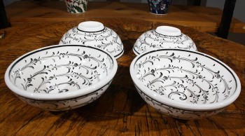 4 pieces bowl with estuary pattern - 2