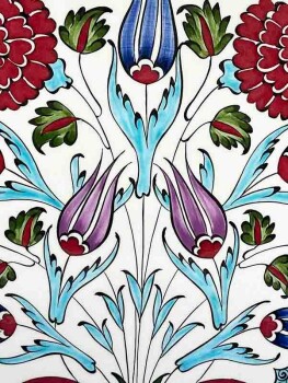 Anemone 30cm Iznik Tile Plate - 2