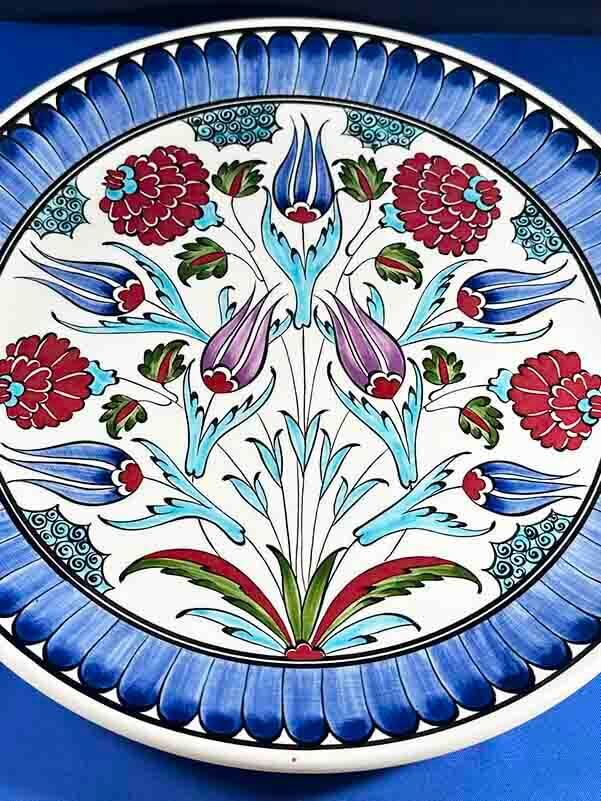 Anemone 30cm Iznik Tile Plate - 3