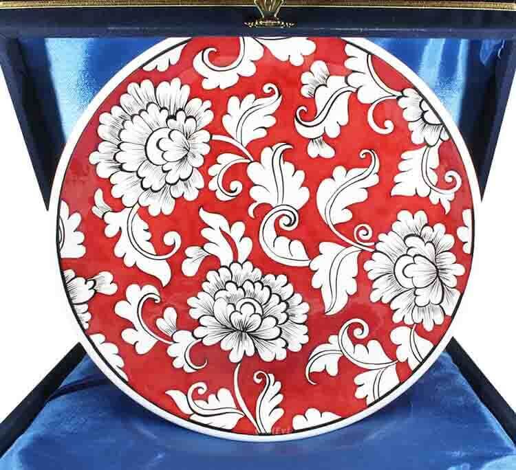 Assiette Céramique Iznik 25cm Rouge Ground - 1