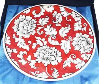 Assiette Céramique Iznik 25cm Rouge Ground - 3