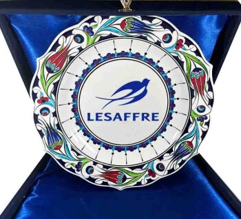 Assiette de poterie avec logo - 2