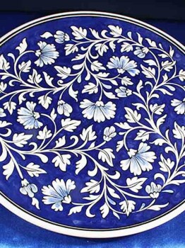 Assiette de poterie Iznik Blue Rumi Iznik - 3