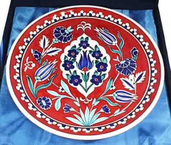 Assiette de poterie iznik de tulines - 3