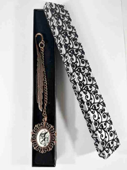 Black Tulip Iznik Ceramic Bookmark - 2