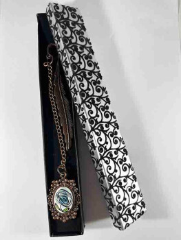 Blue Rose Iznik Ceramic Bookmark - 2