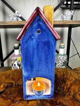 Blue Warmth İznik Tile Candle Holder - 2