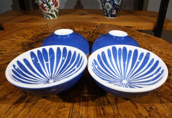 Blue White 4 Pieces Bowl Set - 3