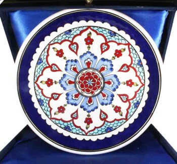 Cadeau de salutation vip iznik plaque 30cm - 1