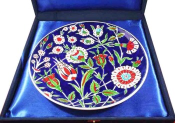 Cadeau à l'Avocat Assiette en Céramique Iznik 30 cm - 3