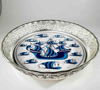 Candy Bowl with Ship Pattern as a Gift for Sailors - 1