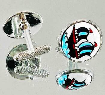 Captain's Choice İznik Tile Cufflinks - 1