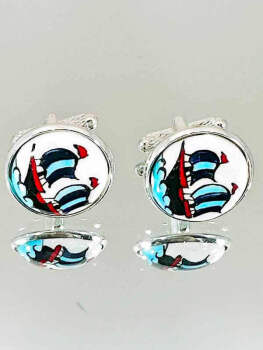 Captain's Choice İznik Tile Cufflinks - 2