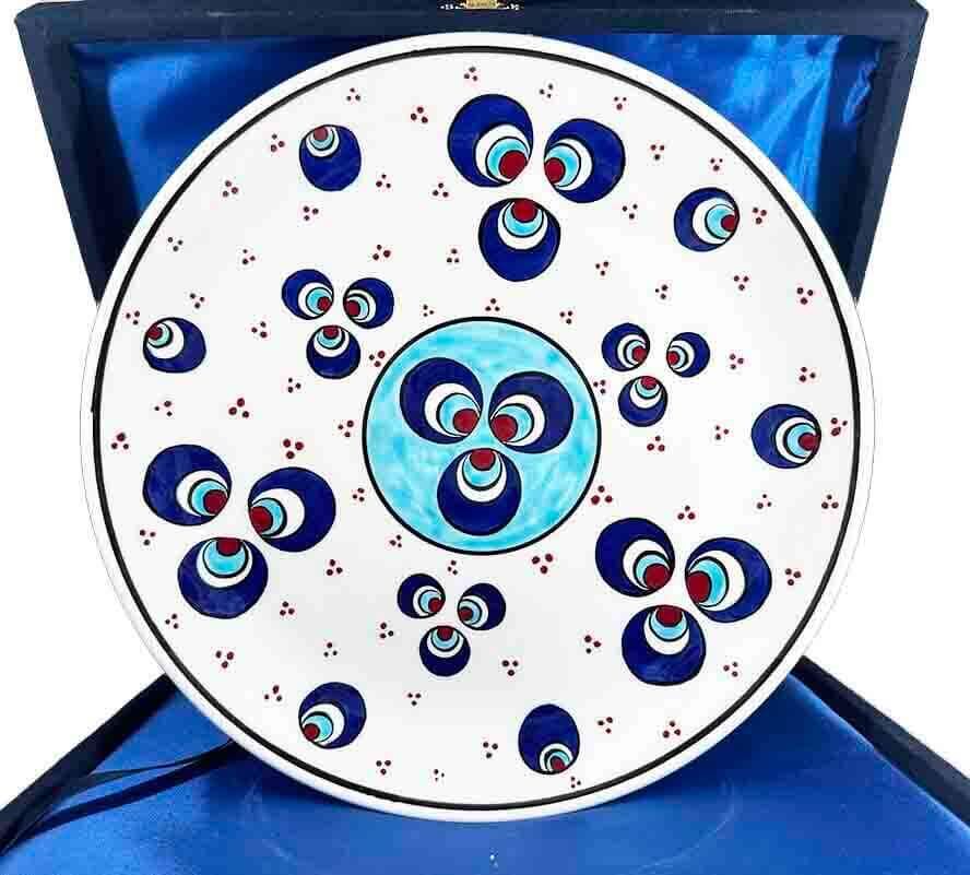 Çintemani Motif VIP Iznik Ceramic Plat - 1