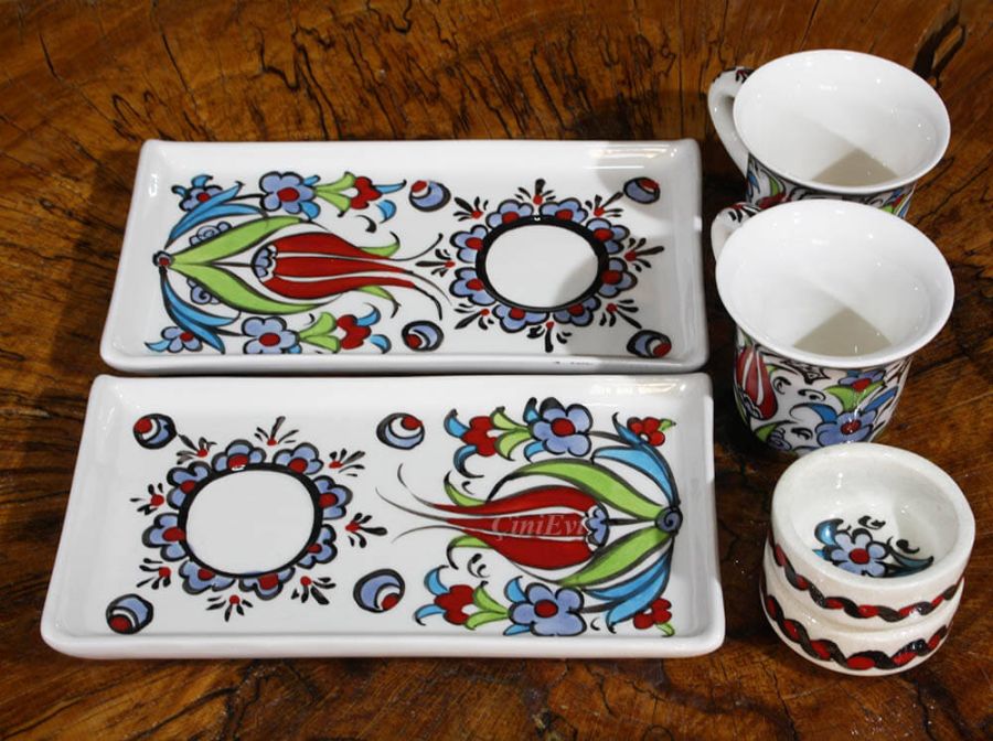 Corporate Gift Iznik Tile Coffee Set - 2