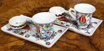 Corporate Gift Iznik Tile Coffee Set - 3