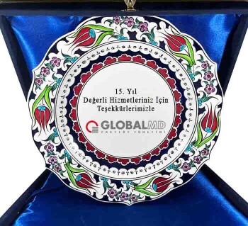 Custom Gift Iznik Pottery Plate - 1