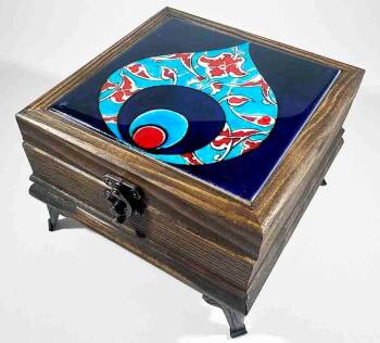 Evil Eye Motif Jewelry Box - 1