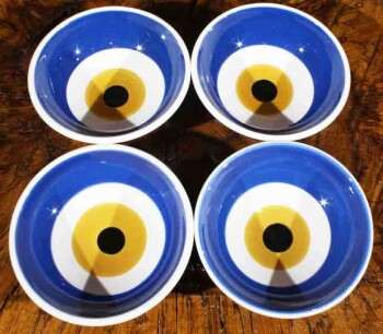 Evil Eye Perle Motiv Bowl Set - 3