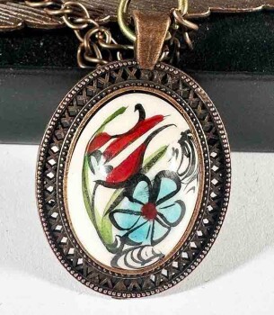 Special Gift for Book Club Members Iznik Tile Bookmark - 1