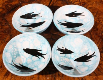 Fish figure 4 pieces bowl set - 2