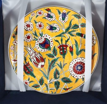 Flower Garden Vase And Plate Set - 4