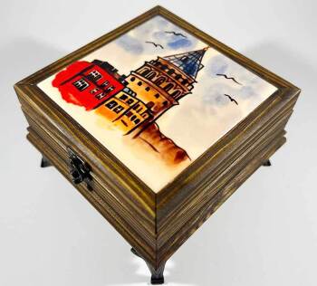 Galata Tower Figurine Storage Box - 1