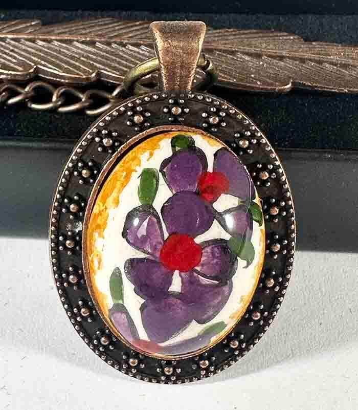 Gift for Women Pomegranate Motif Iznik Ceramic Bookmark - 1