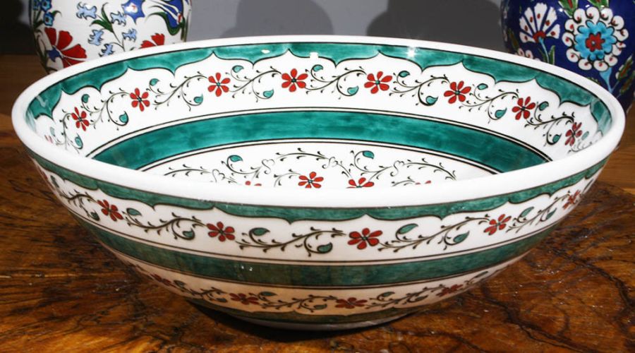  Golden Horn 30cm Iznik Bowl - 1