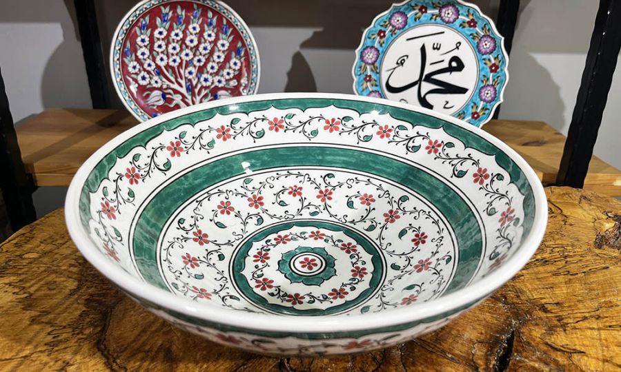  Golden Horn 30cm Iznik Bowl - 2