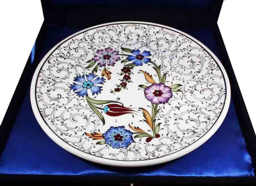 Good Luck Gift Iznik Pottery Plate - 3