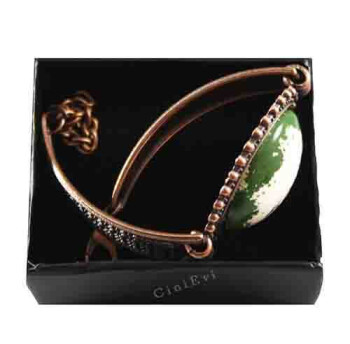 Green Edge Atatürk Signed Pottery Bracelet - 2