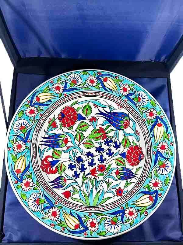 Has Bahce Motif 30cm Iznik Tile Plate - 3