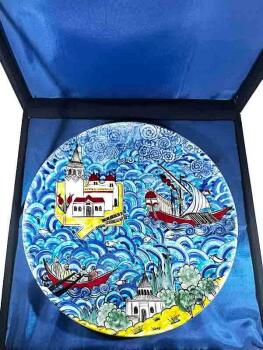 Istanbul Figure Miniature Iznik Tile Plate - 2