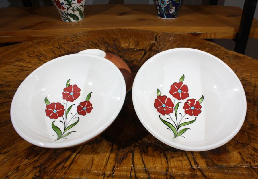 Iznik pottery bowl set - 1