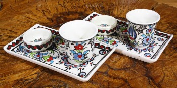 Iznik Tile Coffee Set - 3