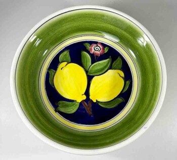 Iznik Tile Salad Bowl with Lemon Motif - 2