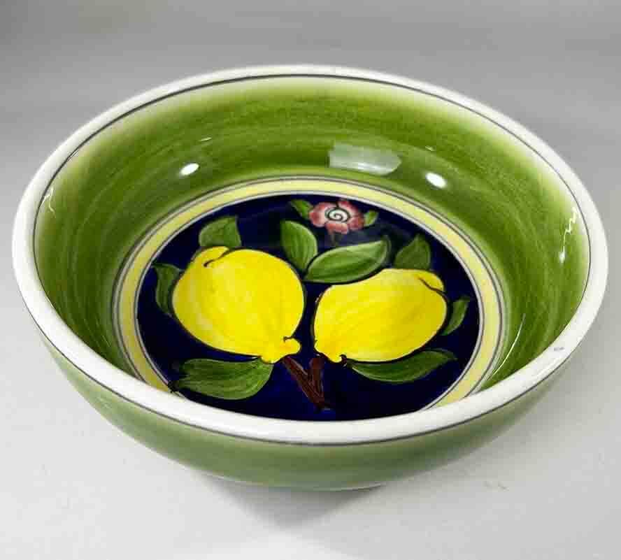 Iznik Tile Salad Bowl with Lemon Motif - 1