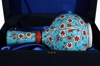 Iznik Pottery Tear Vase - 3