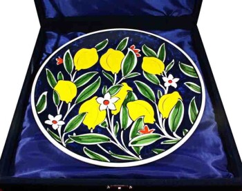 Lemon Patterned Iznik Plate - 3