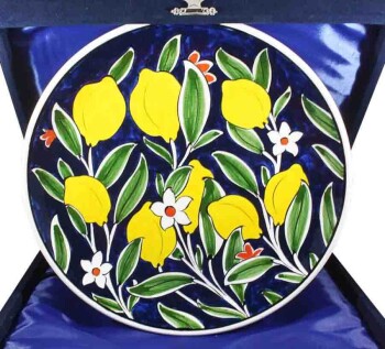 Lemon Patterned Iznik Plate - 1