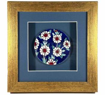 Life Tree Motif Iznik Tile Plaque - 1