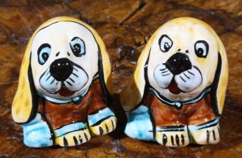 Long-Eared Dog Iznik Ceramic Figurines - 1