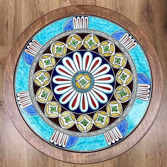 Millet İşi Pattern Iznik Tile Coffee Table - 2