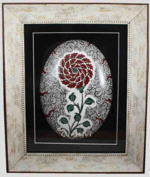 Motif Rose Passe-partout Poterie d'Iznik - 1